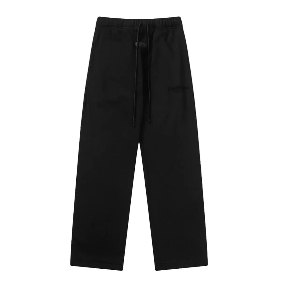 RELAXED STRETCH LIMO BLACK SWEATPANTS (UNCUFFED)